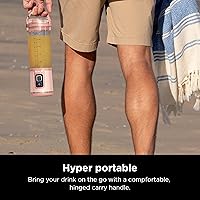 Vista 5 de Ninja BC155PS Blast - Licuadora portátil de dos unidades, inalámbrica, recipiente de 18 onzas, licuadora personal para batidos y smoothies, sin BPA