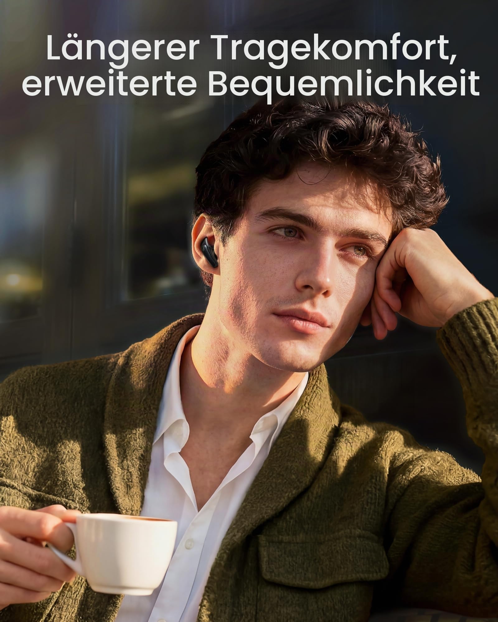 soundcore Liberty Buds by Anker, Semi-In-Ear Design, abnehmbare Ohrflügel, Adaptives Noise Cancelling in Echtzeit, Hi-Res, Kabellose Bluetooth-Earbuds, Übersetzungskopfhörer, 30h Spielzeit