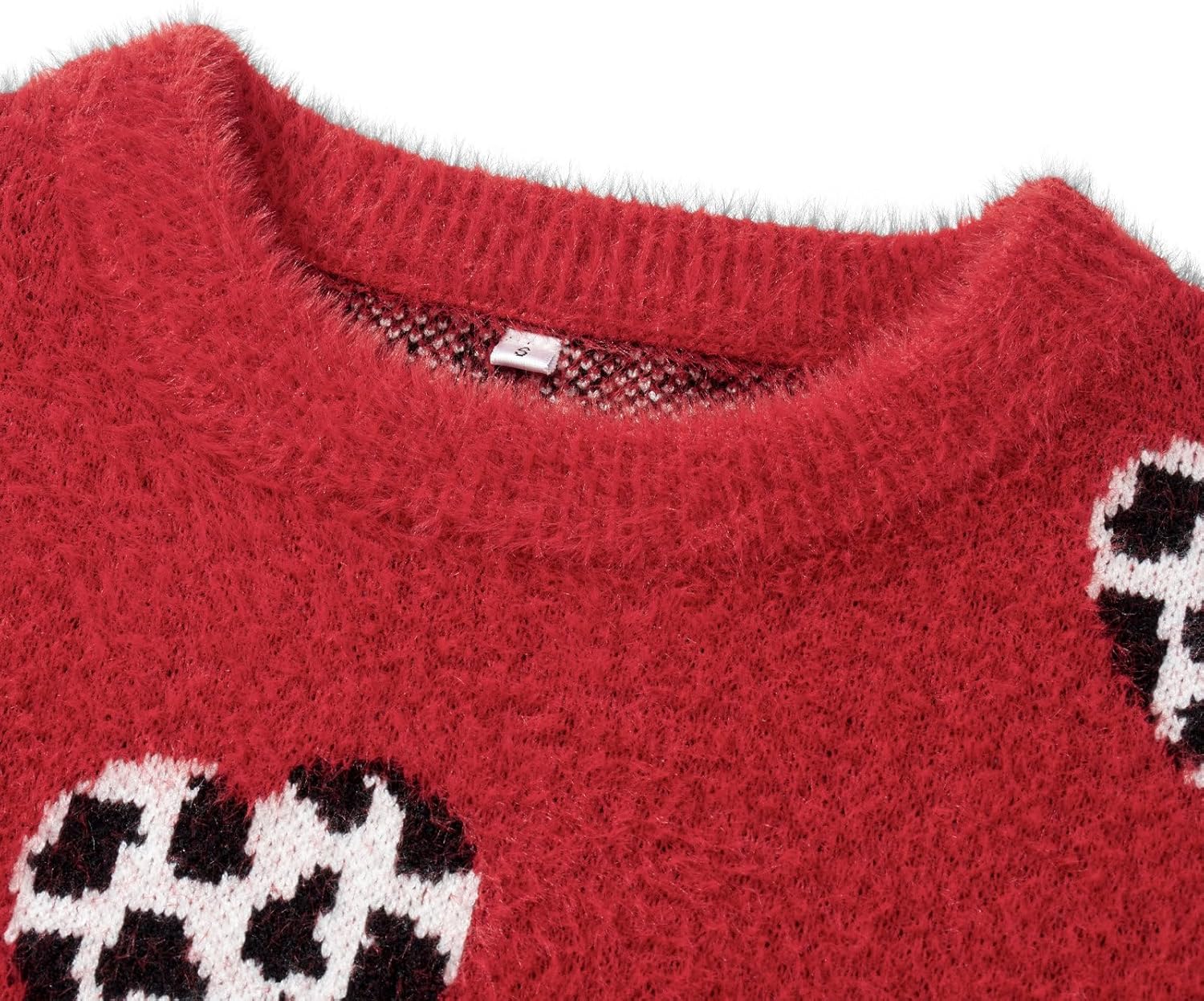 Mommy and Me Sweater Heart Crewneck Knit Sweatshirt Pullover Tops Mother Daughter Matching Outfits - Image 6