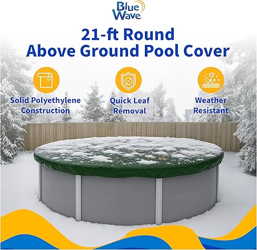 Miniatura 2 de Blue Wave BWC806 - Cubierta de invierno para piscinas, 21 pies, verde bosque
