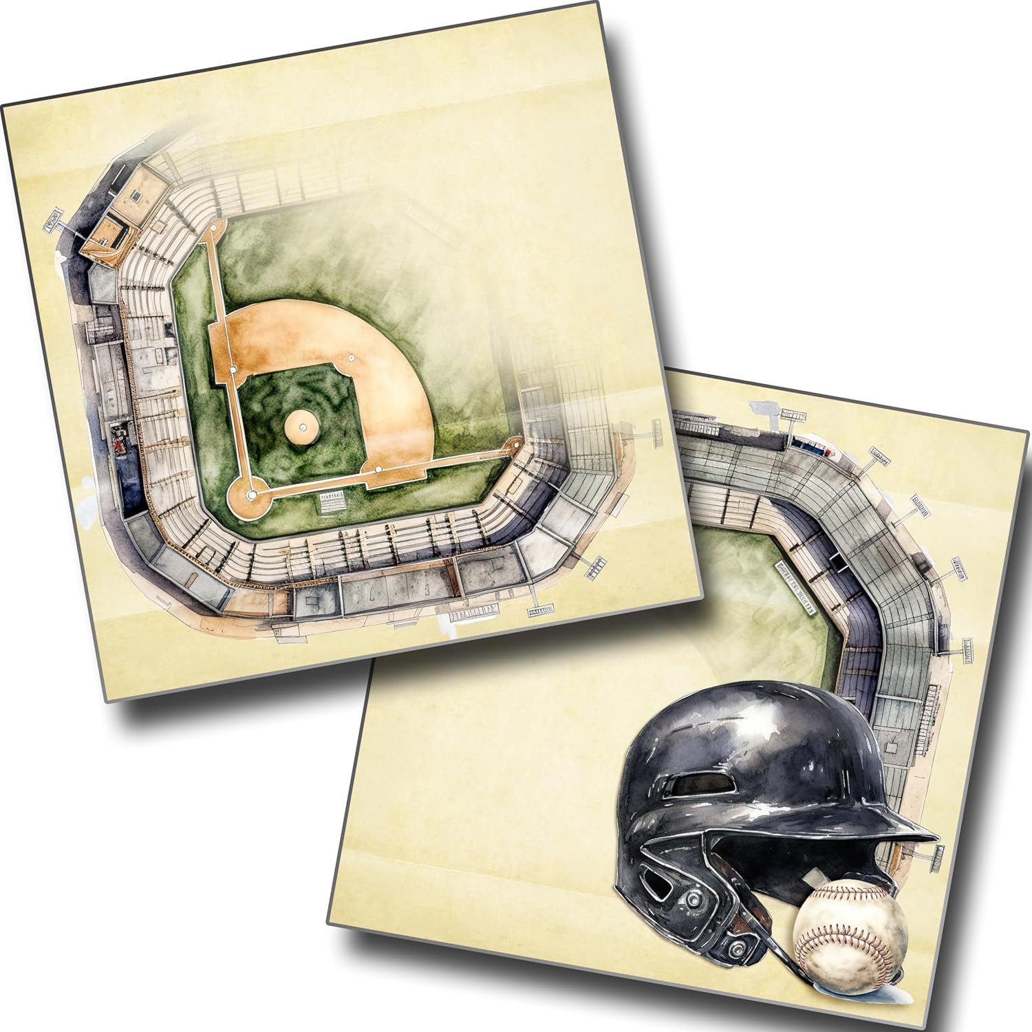 Baseball Field NPM Premade Scrapbook Pages EZ Layout 23105