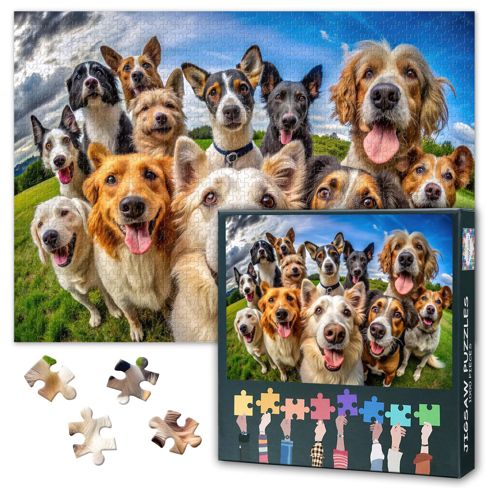 Diverse Collection of Dog Breeds Puzzles for Adults 1000 Pieces