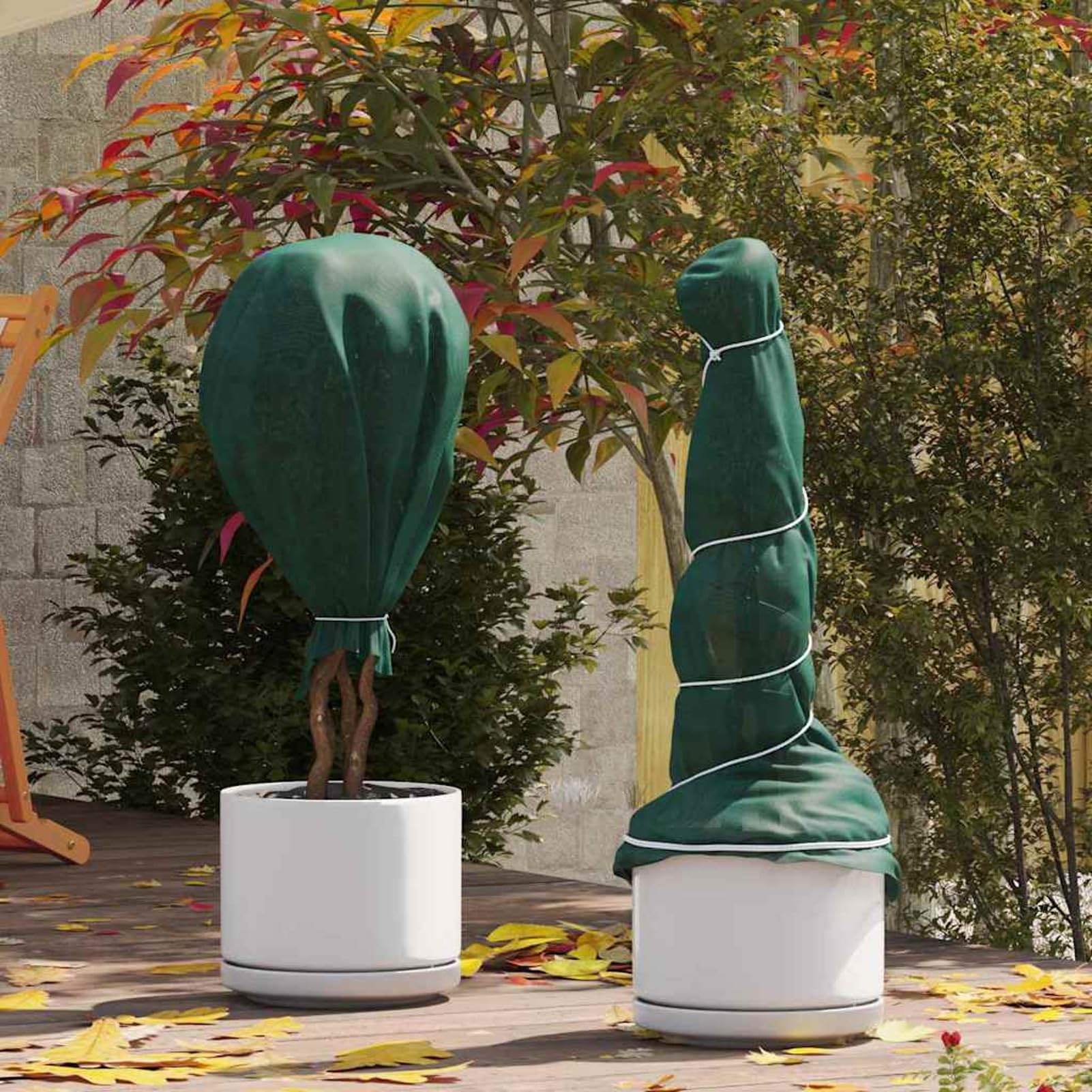 Gecheer Frostschutz-Pflanzen-Vlies, Gartenvlies 100 x 1,6 m Nicht gewebtes Material für Pflanzenfrostschutz im Winter