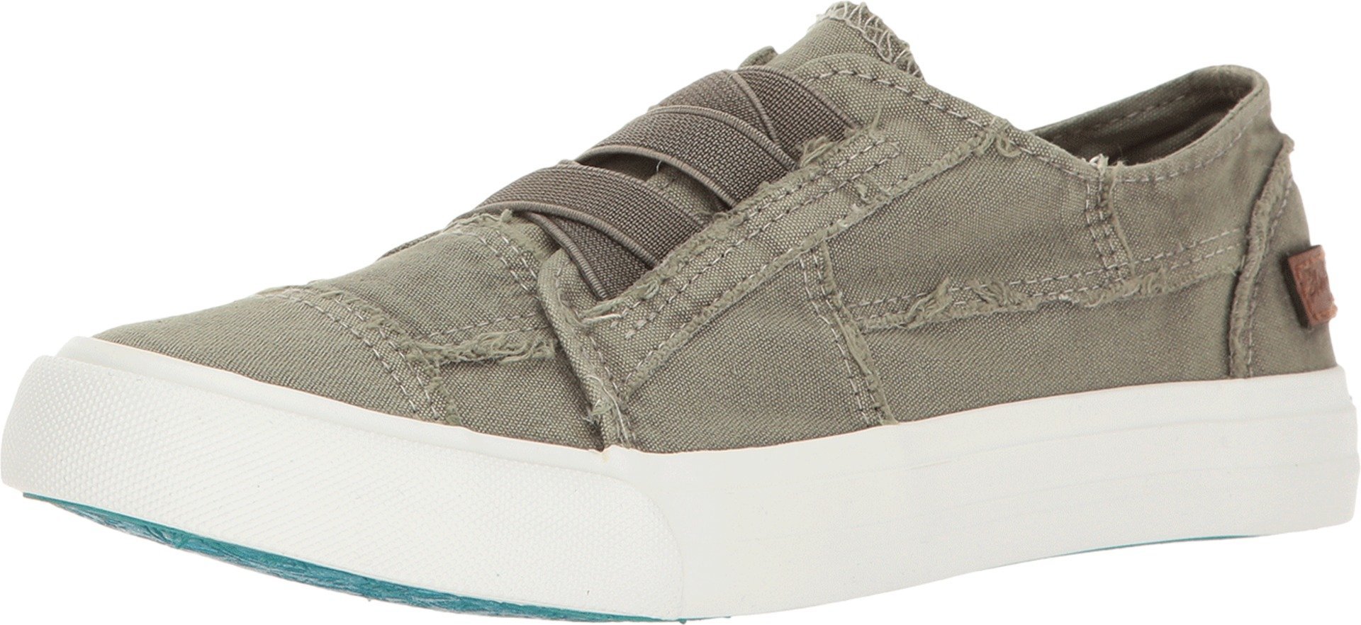 Blowfish Malibu Women's Marley Fashion Sneaker, Steel Grey Color Washed Canvas, 5 UK