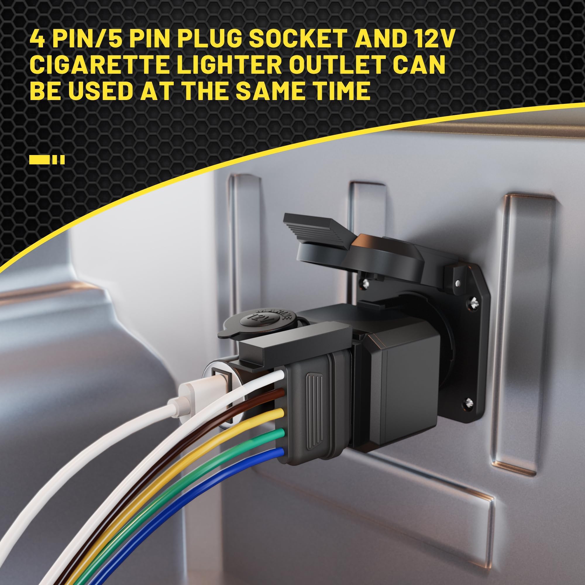 7 pin trailer plug to cigarette lighter Amazon.com: Oyviny 7 Way Blade to 12V Power Adapter with LED Circuit  Tester, 7 Pin RV Blade to 4/5 Way Flat Adapter Trailer Cigarette Lighter  Connector for Truck : Automotive