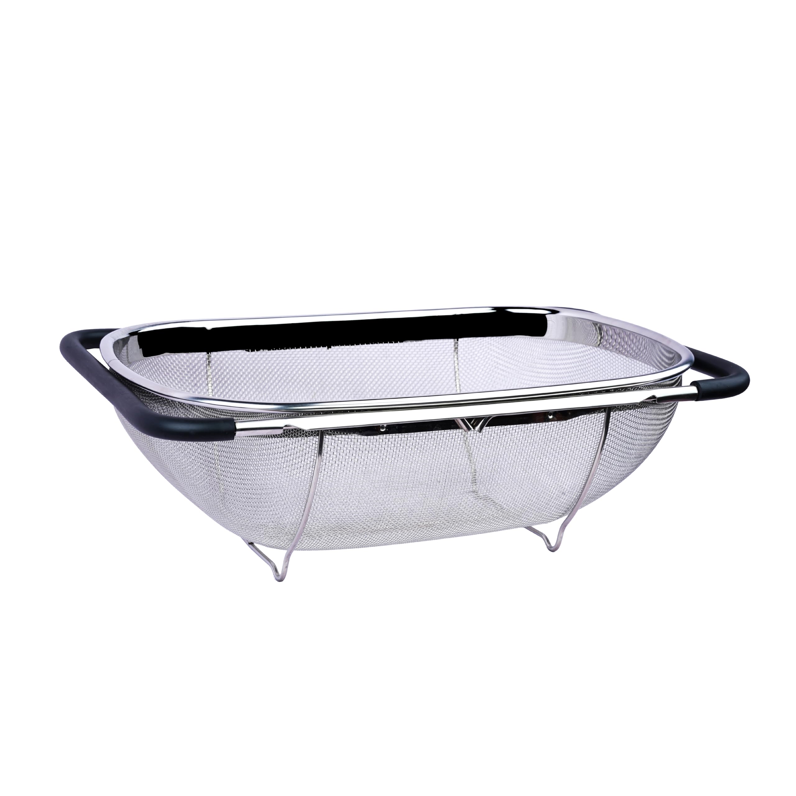 Freshome Multipurpose Expandable Square Stainless Steel New Collander for Washing Rice, Fruits, Vegetables and Grains to Filter Easily in The Kitchen Bowl YC403 35X24 cm (B0BY7CVZ37) Amazon Price History, Amazon Price Tracker