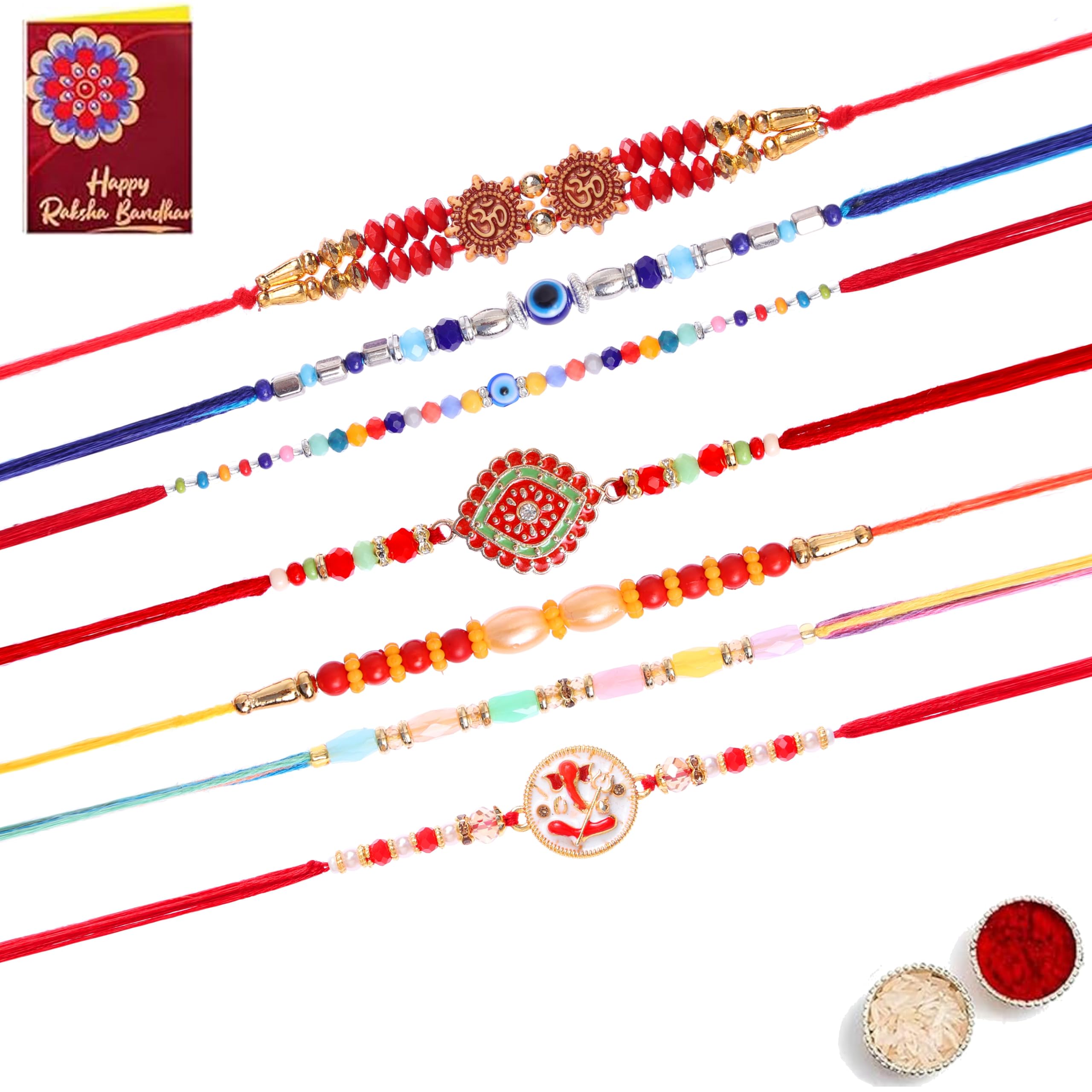 Fashion Frill Mens Rakshabandhan Rakhi For Brother Set Combo Of 7 (Rk626) (B0D9JRZ43C) Amazon Price History, Amazon Price Tracker
