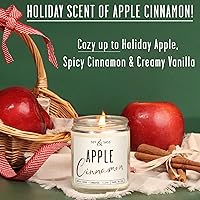 Vista 22 de Mulled Cider Candle, Fall Candles I Apple Cider Candle w/Cinnamon & Nutmeg - Infused w/Essential Oils I Mulled Cider Fall Scented Candles (Soy) for
