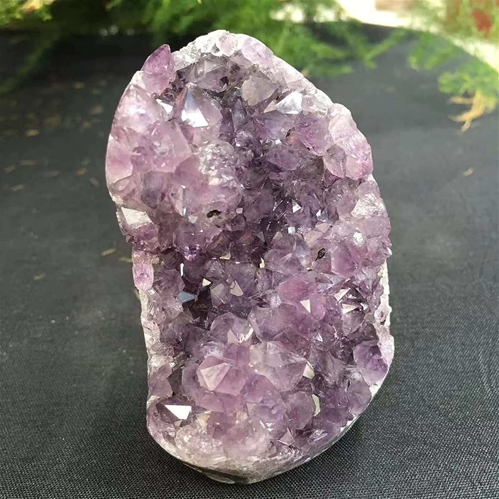 Natur Edelsteine Trommelsteine 183g Natürlicher Uruguay-Traum-Amethyst-Quarz-Kristall-Cluster-Stand