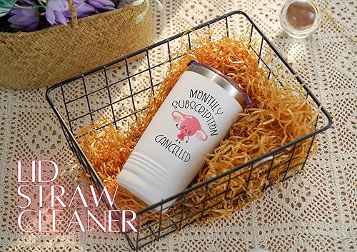 Miniatura 4 de Regalos de histerectomía para mujeres, 20 onzas, regalos de recuperación con suscripción mensual cancelada, vaso con tapa, taza de café de viaje con