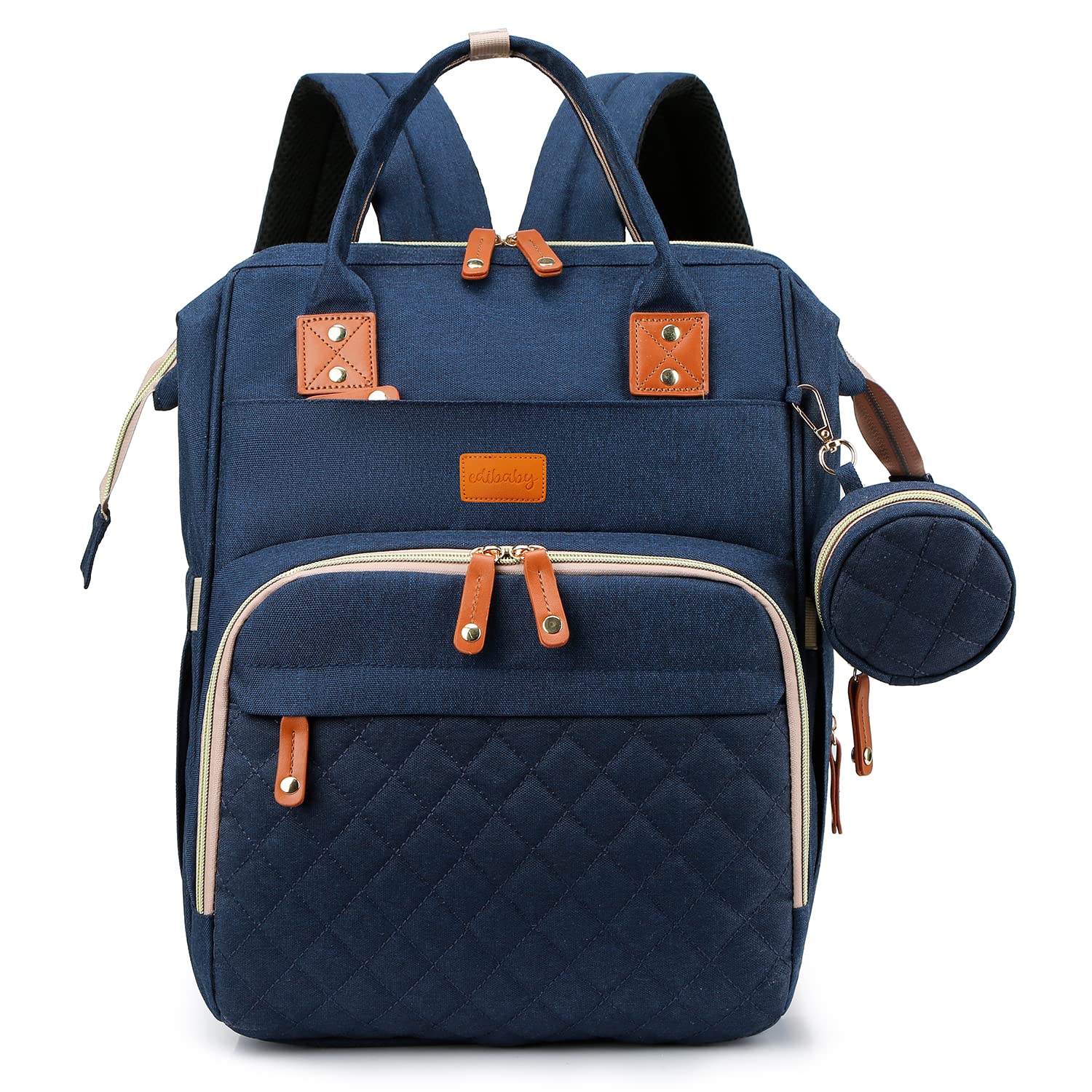 Edibaby, Mochila Carro Bebe, Cambiador Pañales Bebes, Mochilas Pañaleras, Bolsa Pañales Maternidad para Mama, Portatil con Ganchos para Carro