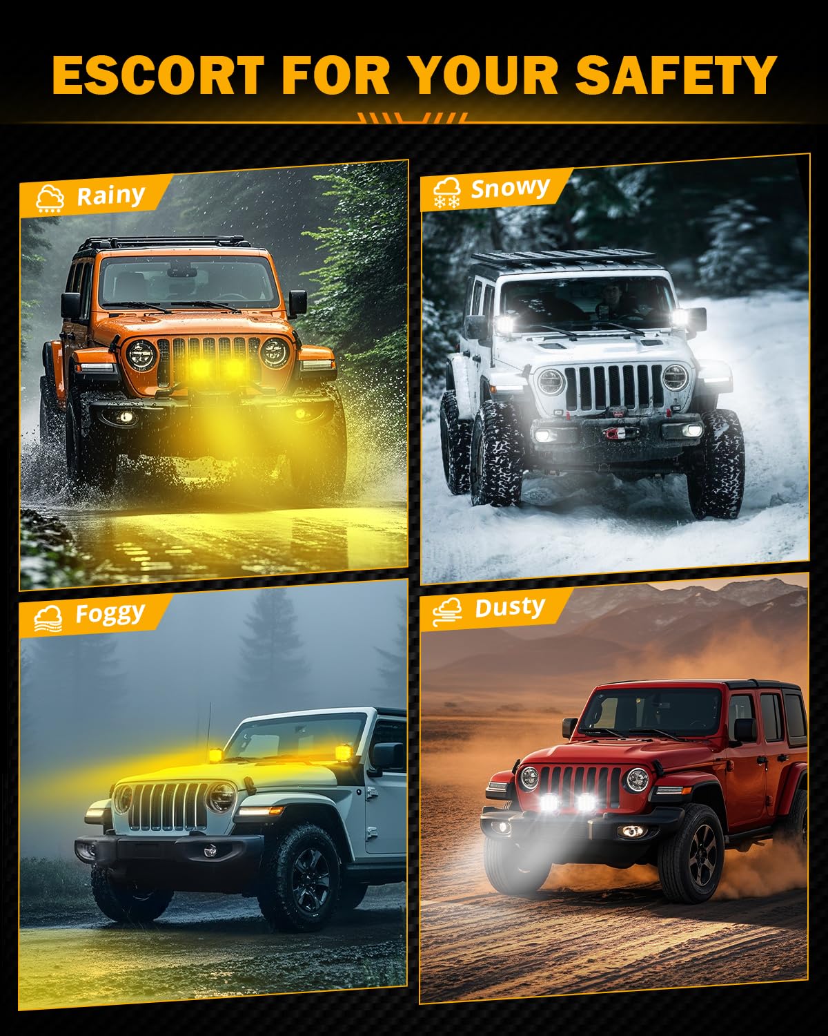 Auxbeam 7 Inch LED Pod Lights, 228W Super Bright Driving Side Shooter Lights with Amber DRL & Backlight, 270° V-MAX Series Cube Spot Flood Combo Work Spotlights Pod with Cover for Trucks SUV UTV ATV