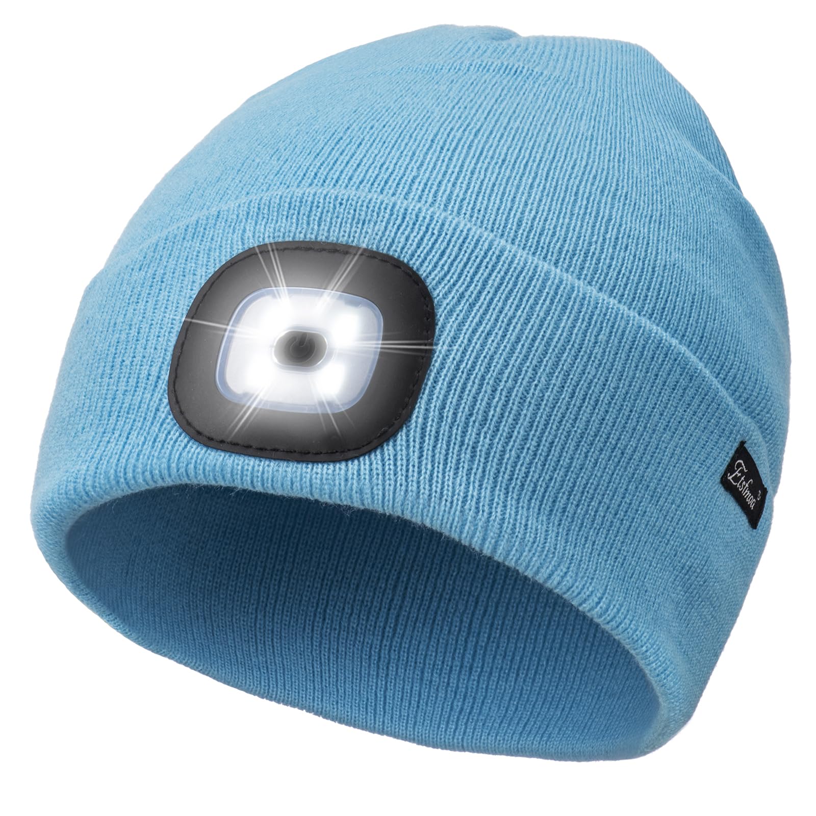 Etsfmoa Unisex Beanie with The Light, Gifts for Men Dad Father Winter Caps