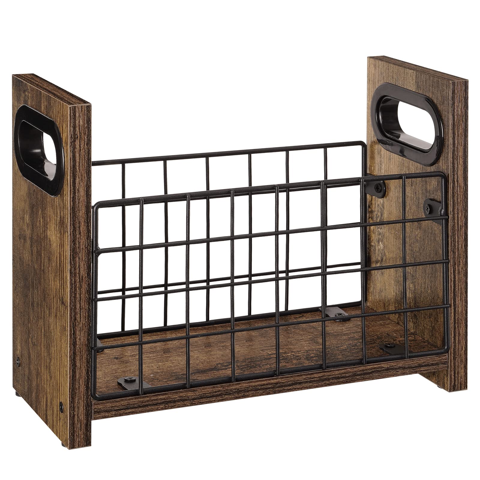 Honiter Magazine Holder, Magazine Rack Desktop, Magazine File Holder, Document Mail Magazine Storage, Farmhouse Magazine Basket, Magazine Organizer Bin for Letters, Magazines, Books, Newspapers