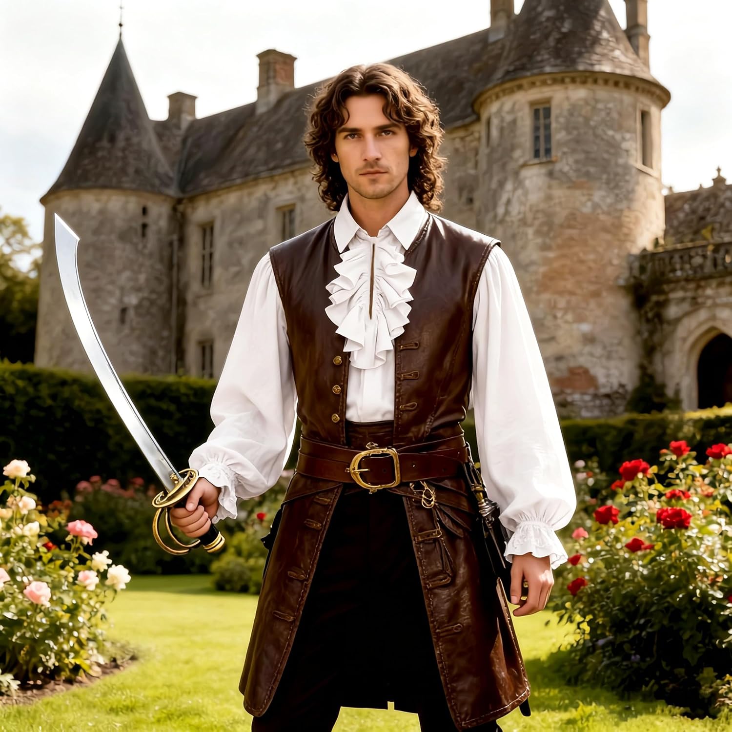 Mens Medieval Renaissance Pirate Shirt Ruffle Steampunk Victorian Vampire Ren Faire Viking Shirts
