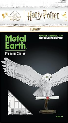 Miniatura 6 de Metal Earth Serie Premium Harry Potter Hedwig 3D Kit de modelo de metal Fascinaciones