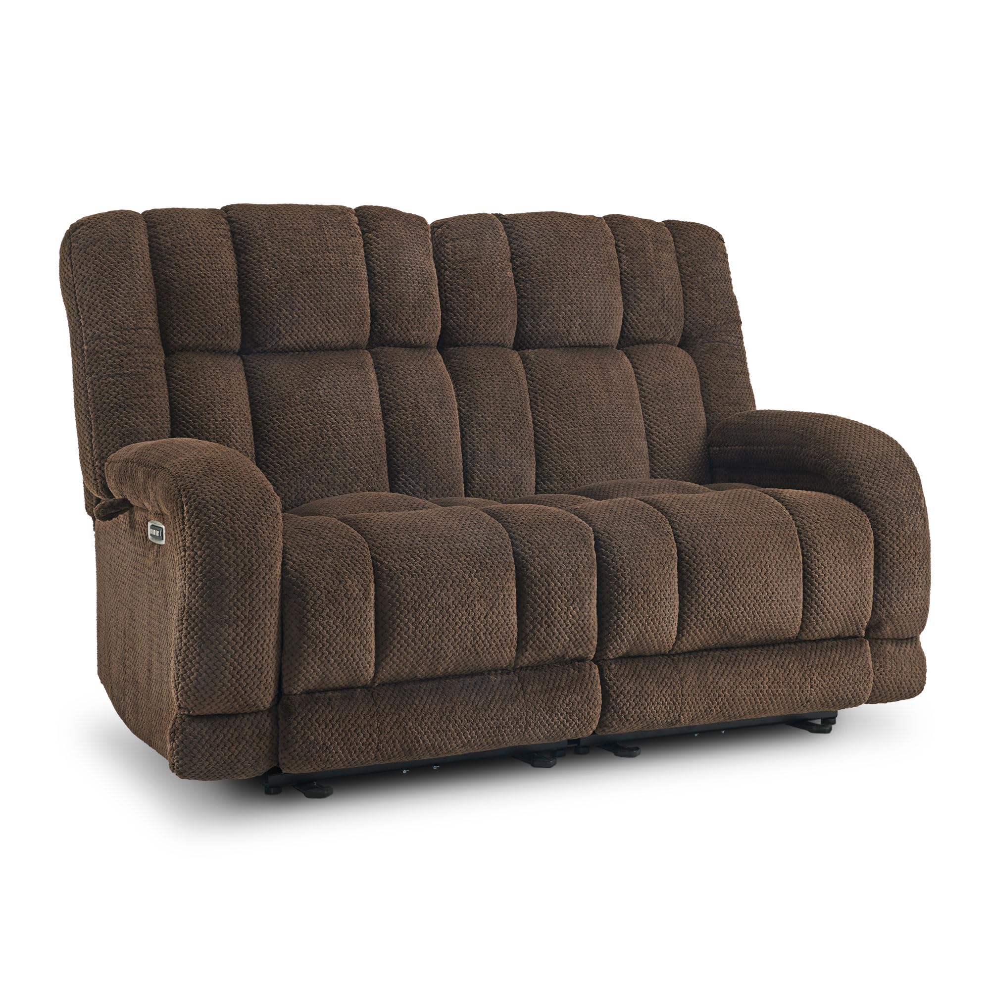 MCombo 64.6" Oversized Reclining Loveseat with Heat and Massage, Zero Gravity Recliner Loveseat Sofa with Adjustable Headrest and Dual USB Charging