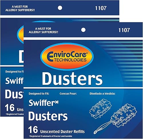 Envirocare Repuestos de plumeros sin perfume compatibles Swiffer (paquete de 32)