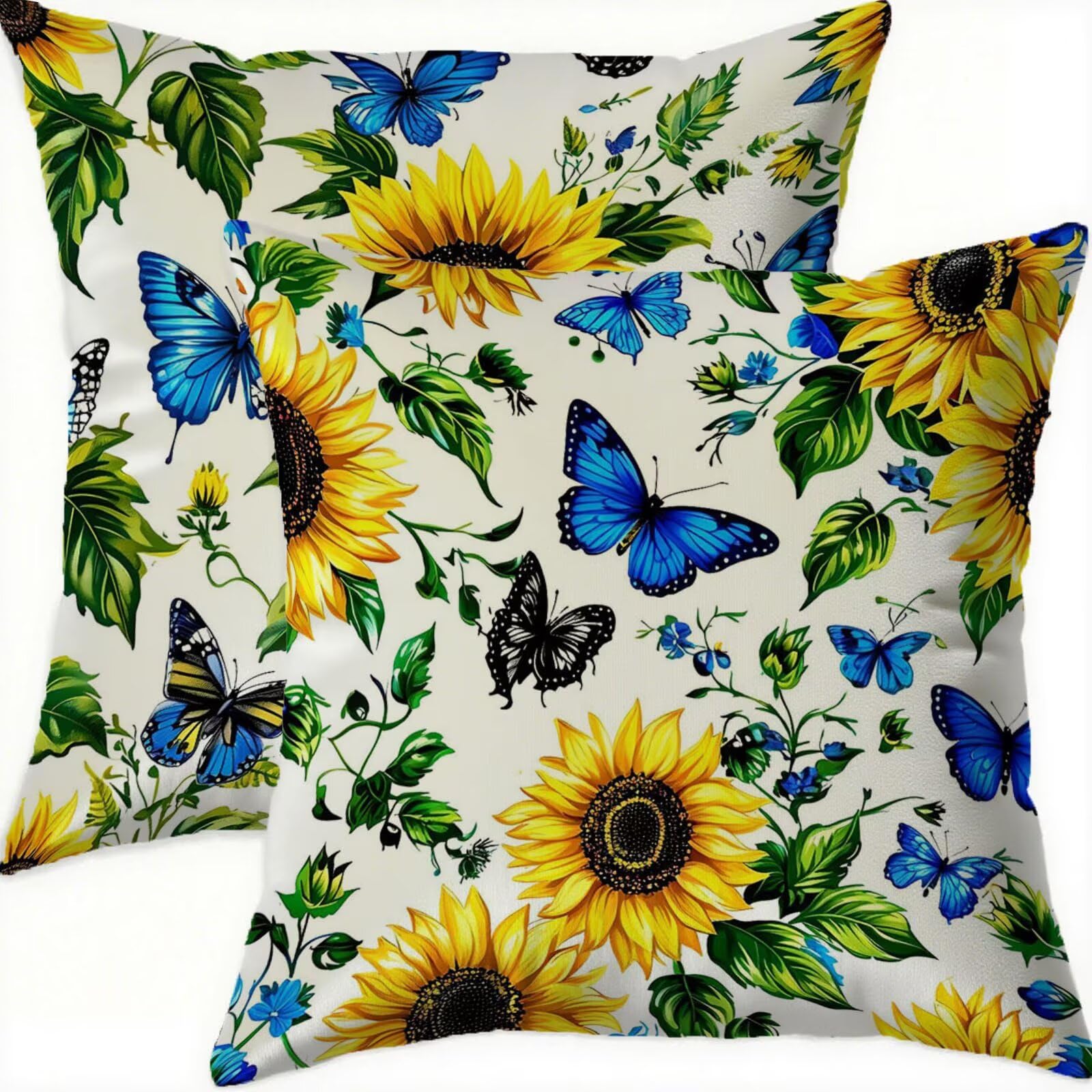 Housse de coussin jaune vintage en velours pour décorer votre salon