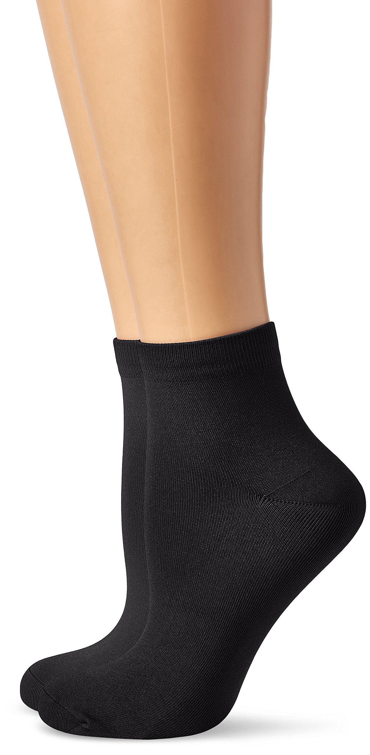 Dim Women's Skin Extra Soft Socks x2 Black One Size