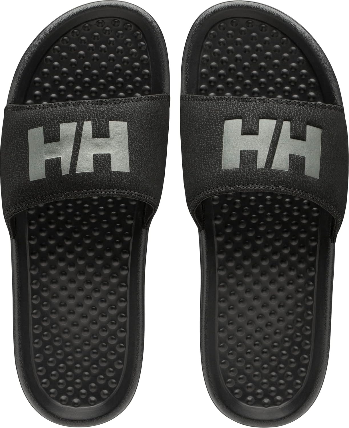 Helly Hansen H/H Slide Mens Casual Comfortable Sandals, Lightweight Padded Strap, Large Logo, Slip-On Beach Pool Footwear