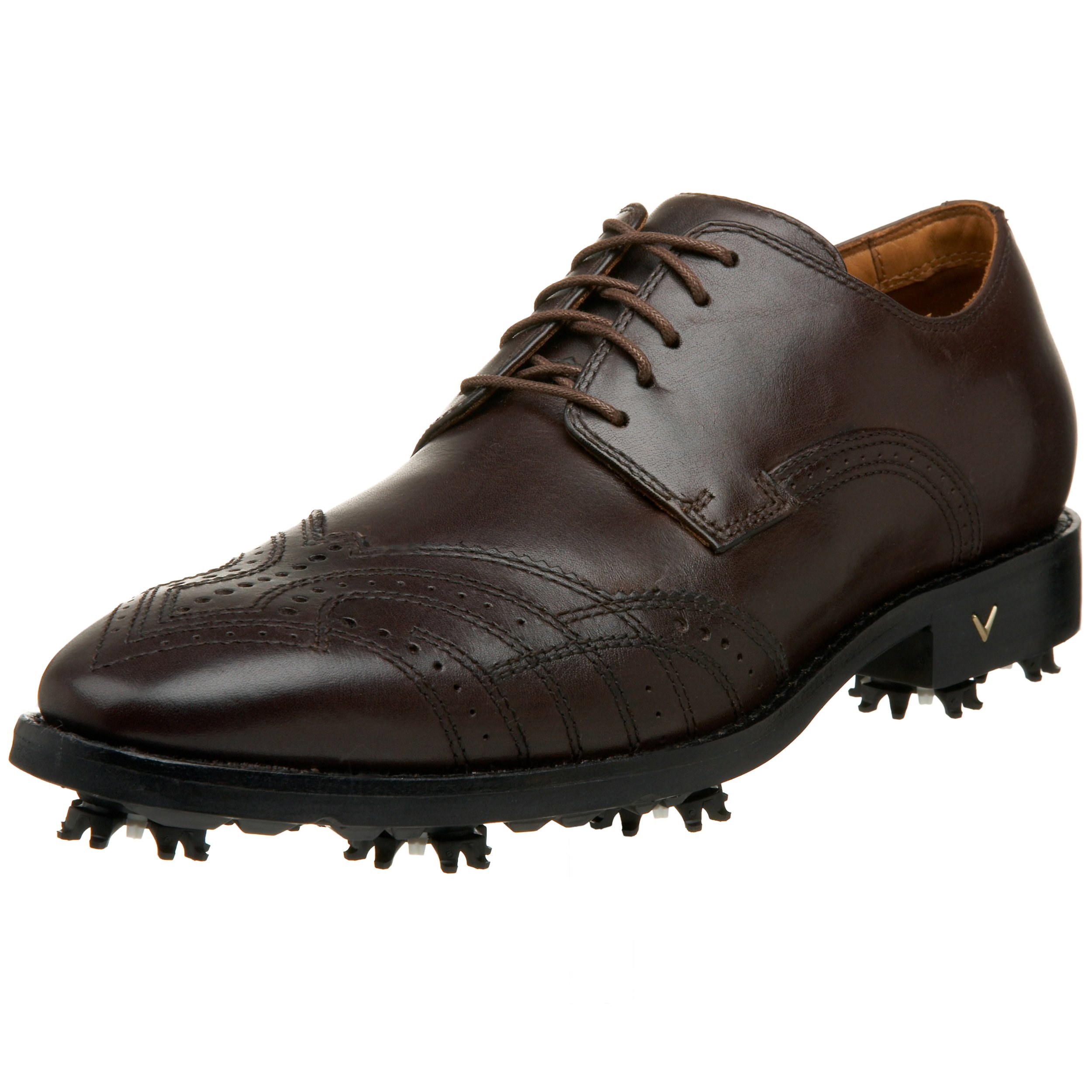 Callaway Men's Tour Brogue Golf Shoe,Dark Brown,9 M US