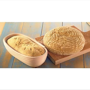 Gärkörbchen, rund, Ø 18 cm, Peddigrohr, Backform, Brot, Brotteig, klein