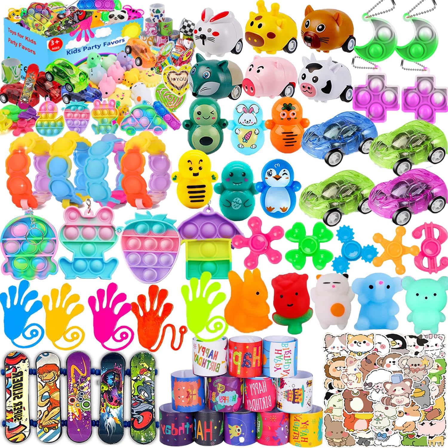 Sponsored Ad - 117 Pcs Party Favors for Kids 4-8, Birthday Gift Toys, Pop Fidget Toys, Treasure Box Toys, Carnival Prizes, School Classroom Rewards, Pinata Stuffers, Goodie Bags Filler for Boys Girls 8-12