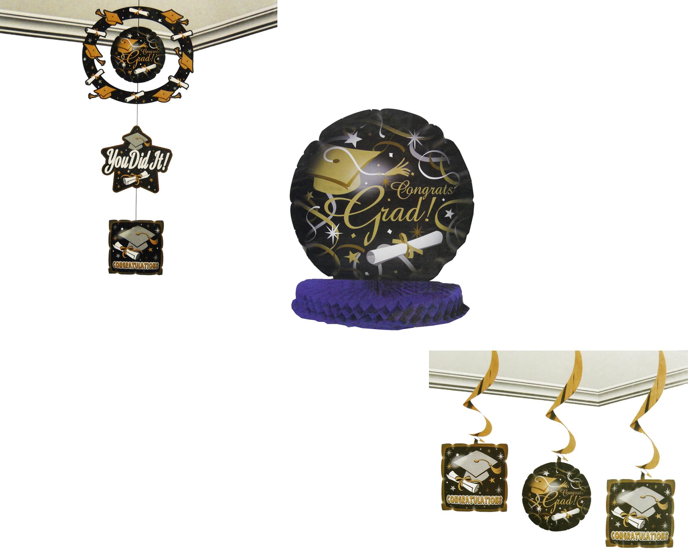 Inflatable Graduation Party Decor - 3 Pc