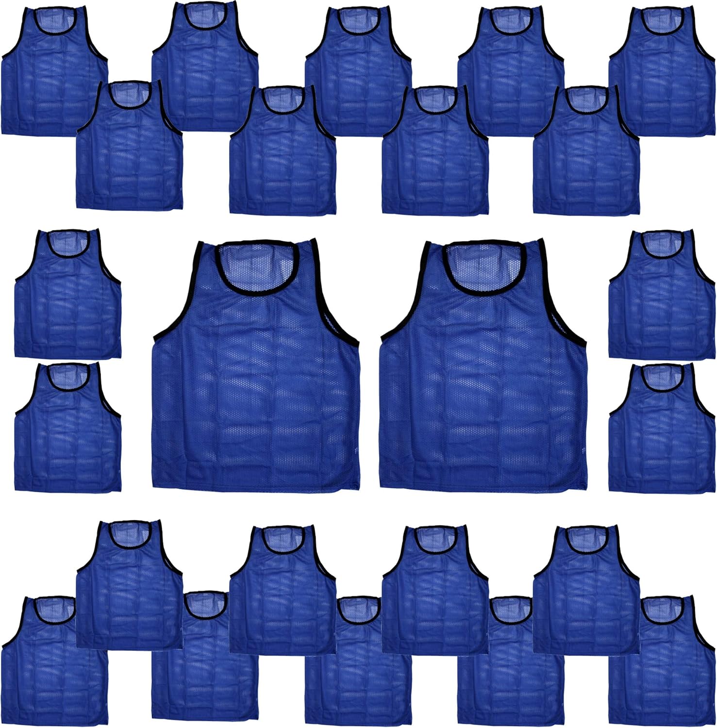 BlueDot Trading Adult & Youth Scrimmage Training Vests for Soccer, Basketball & More – Available in 1, 6, 12, 24 Packs