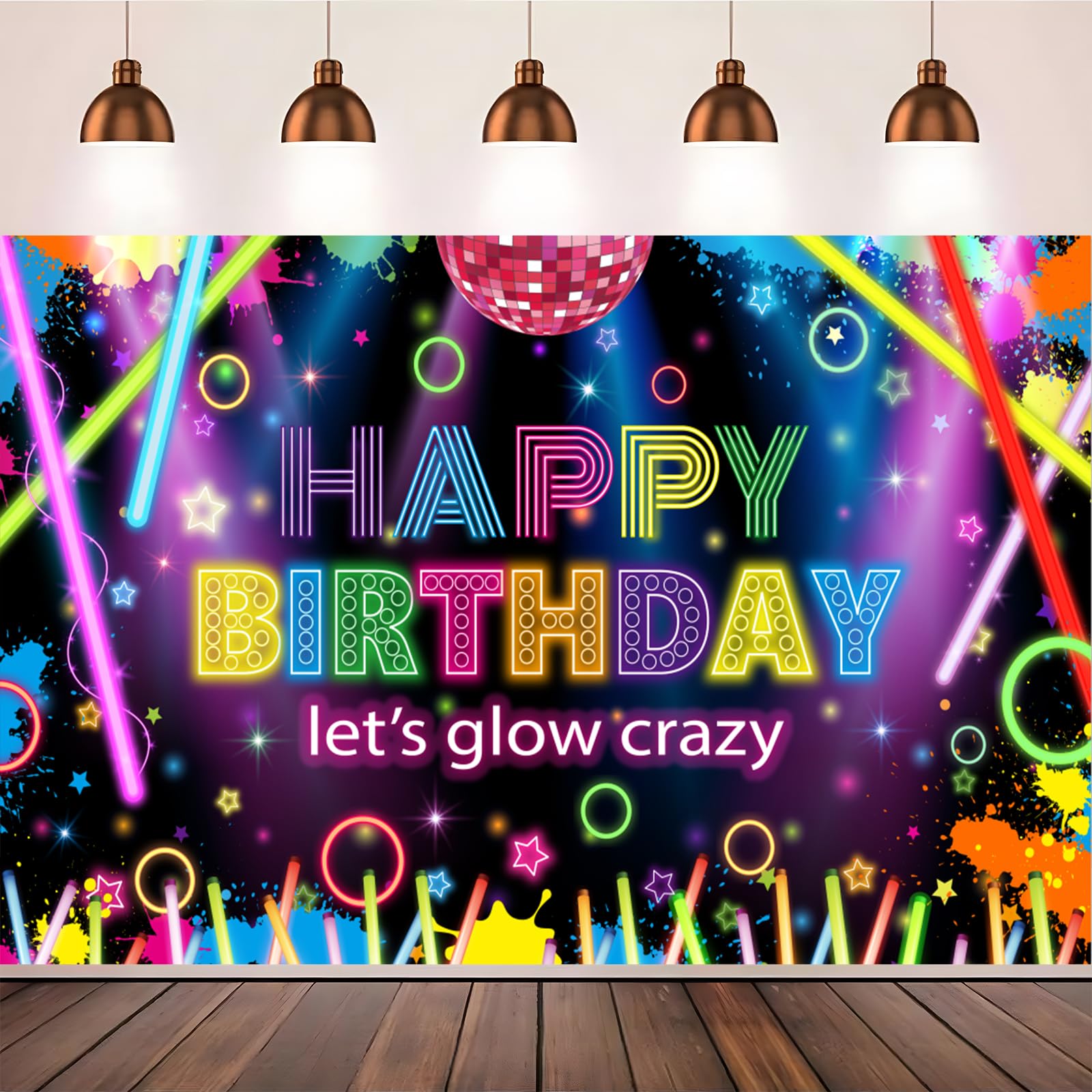 SIGNCLUBS Buon Compleanno Insegna Al Neon Happy Birthday Scritte Neon - Foto 8