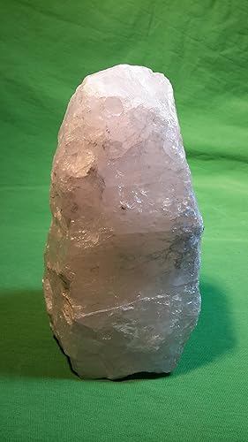 Miniatura 3 de Lámpara de cuarzo rosa rosa espécimen de cristal natural mineral áspero decoración luz de noche