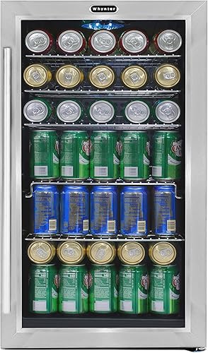 Whynter BR-130SB - refrigerador para bebidas con ventilador interno negrocero inoxidable Whynter BR-130SB - refrigerador para bebidas con ventilador interno negrocero inoxidable