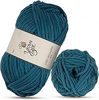 Vista 19 de Bee - Hilo súper voluminoso para tejer y tejer, madeja suave de 101 yardas de hilo 100% poliéster para mantas, sombreros y más, accesorios