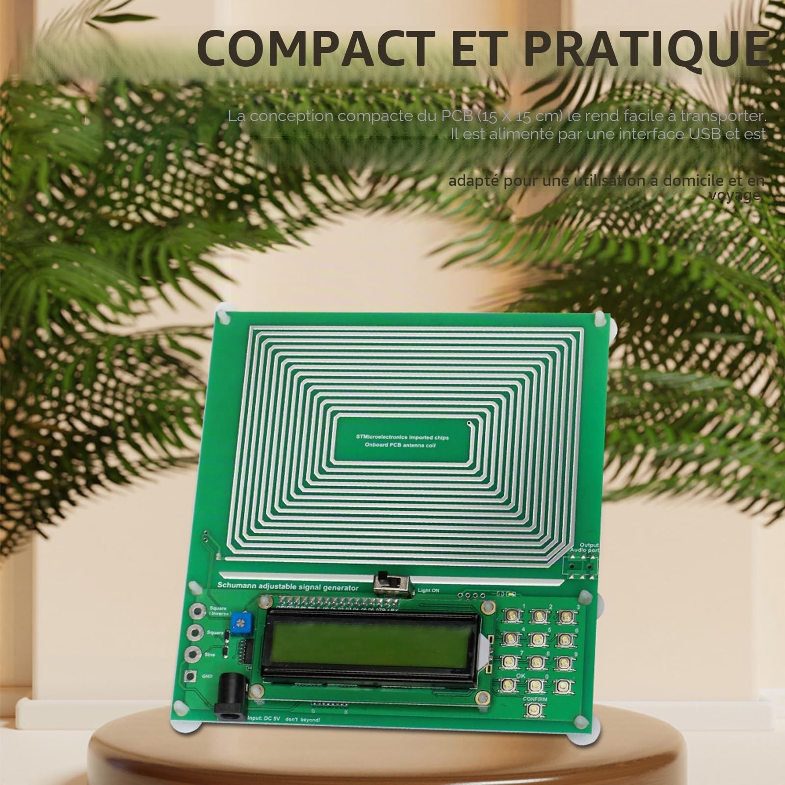 Résonateur Schumann, Générateur De Fréquence Schumann Générateur D'Impulsions Sinusoïdales Pures De 7,83 Hz Générateur De Fréquence De 0,01 à 100 000 Hz Générateur De Fréquence Pour L'aide Au Sommeil