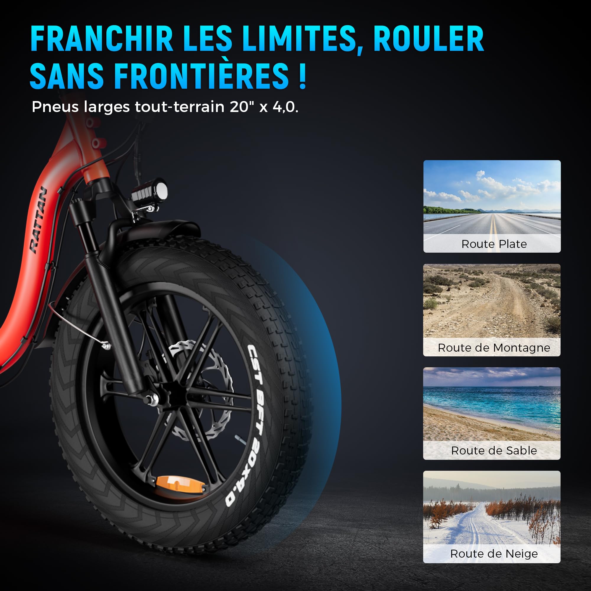 Rattan LM/LF PRO/Ultra Bicicletta Elettrica Pieghevole per Adulti, Batteria Rimovibile 48V 40,5Ah/18Ah 1944Wh/864Wh, Autonomia 195 km /120 km, 2 Posti