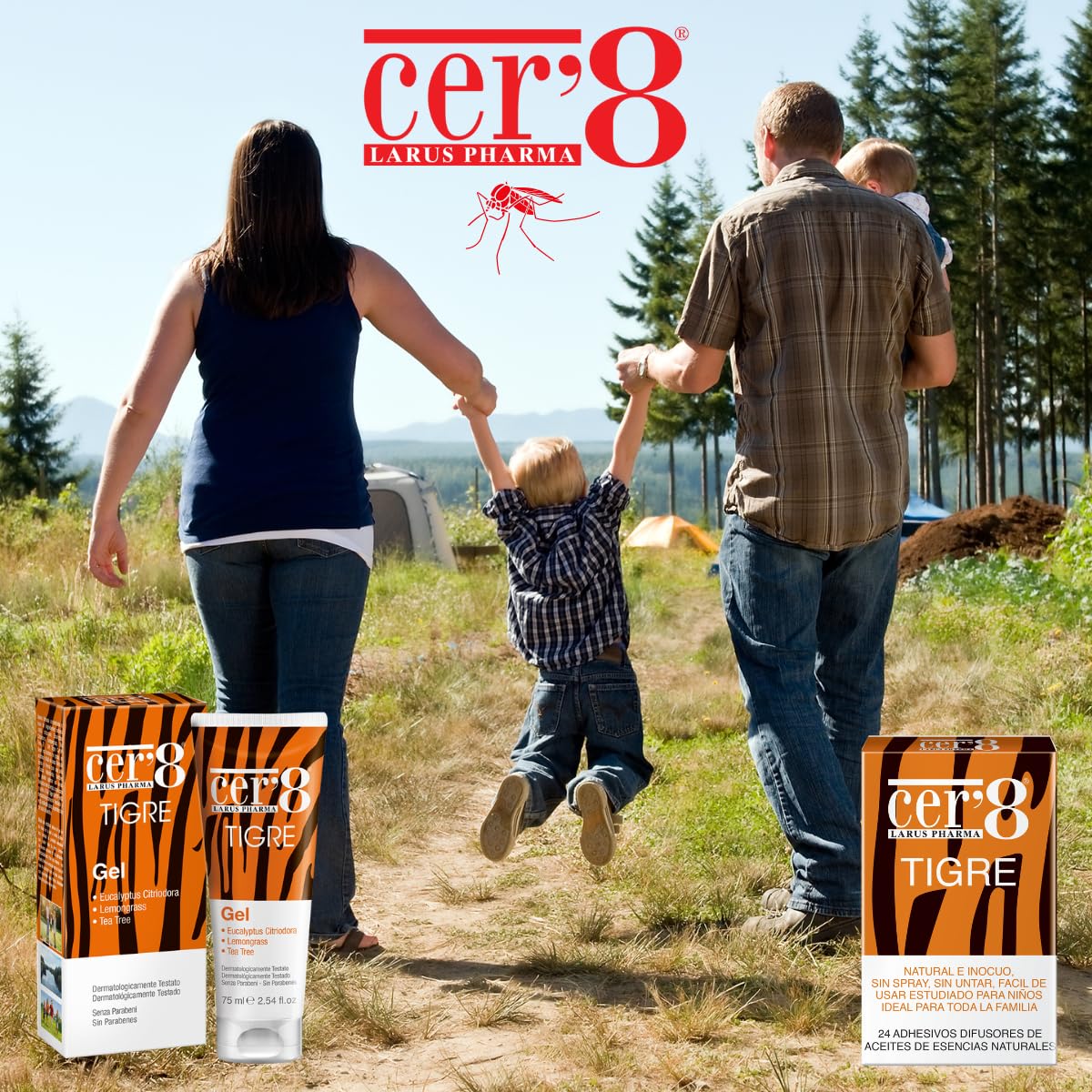 Cer'8 Tigre Gel 75 milliliters - Gel Antizanzare