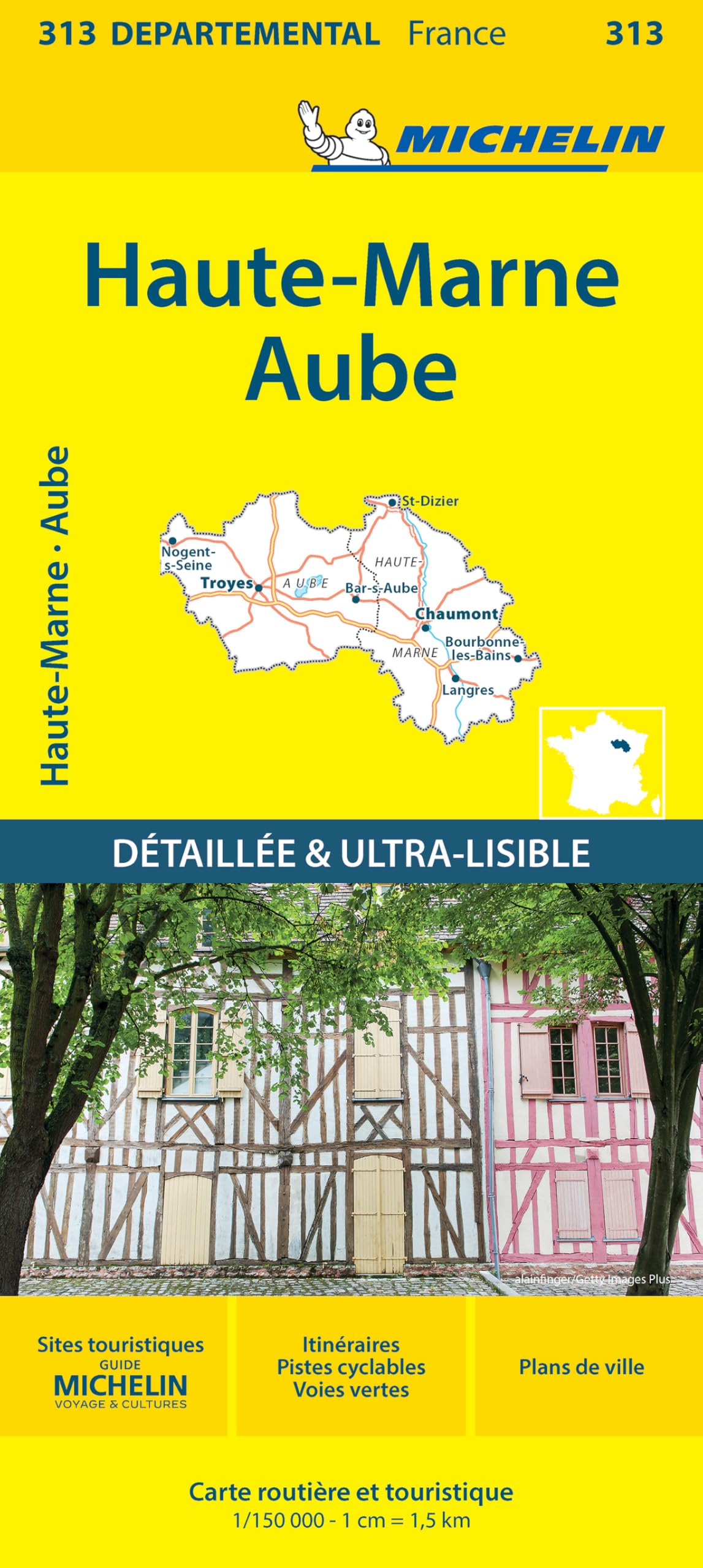 Aube Haute-Marne - Michelin Local Map 313 : Map