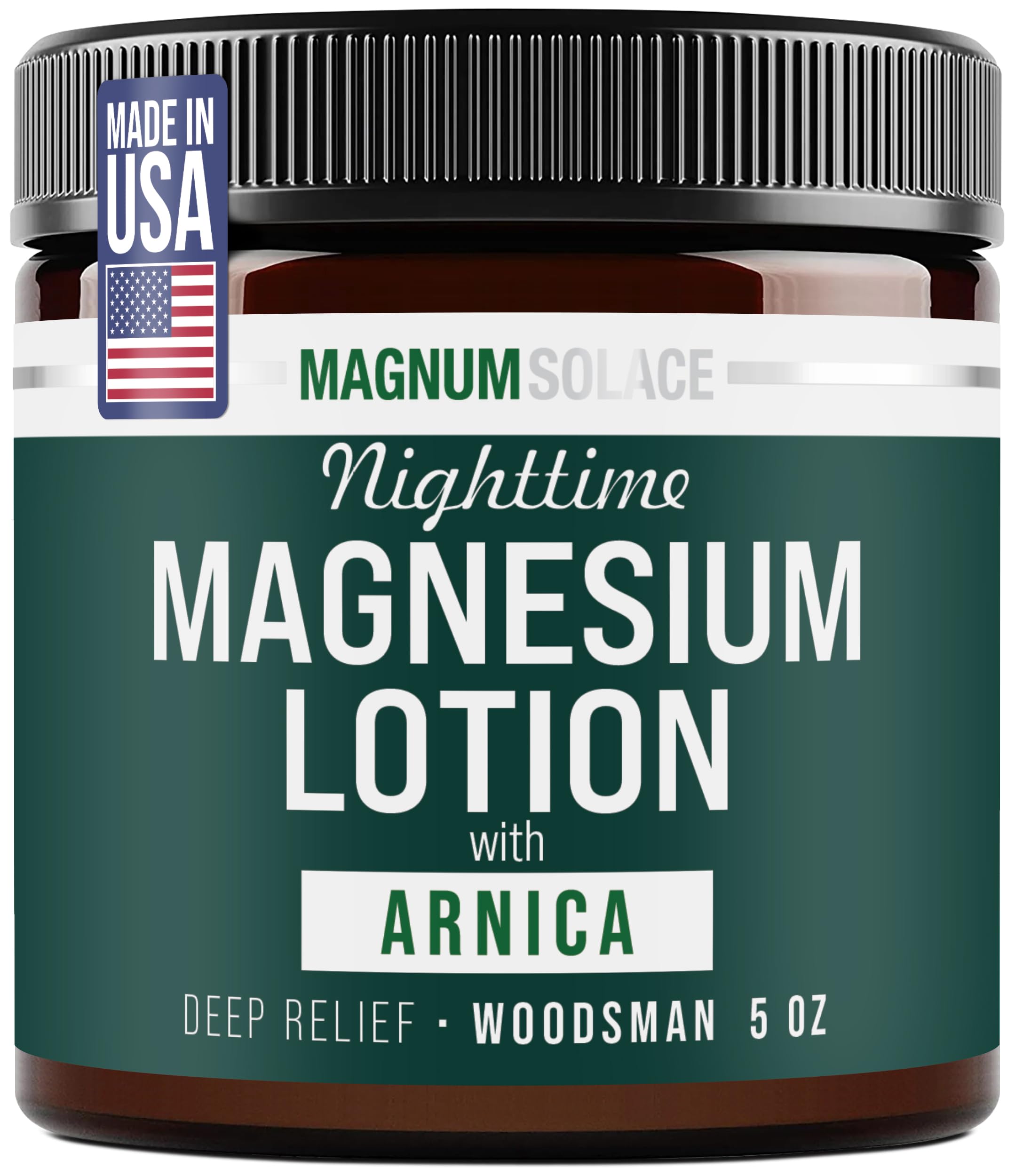 Nighttime Magnesium Lotion with Arnica – Soothing Relief & Relaxation, Highly Concentrated Magnesium for Muscles & Joints – Apply to Legs or Feet