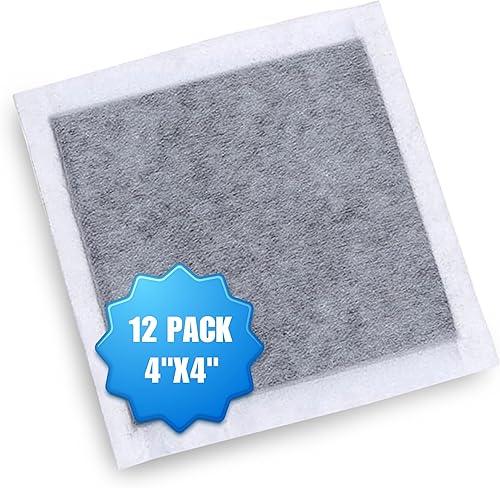 SMELLRID Almohadillas absorbentes de olores de carbón activado, 12 almohadillas adhesivas sin perfume (4 x 4 pulgadas) para olores corporales,