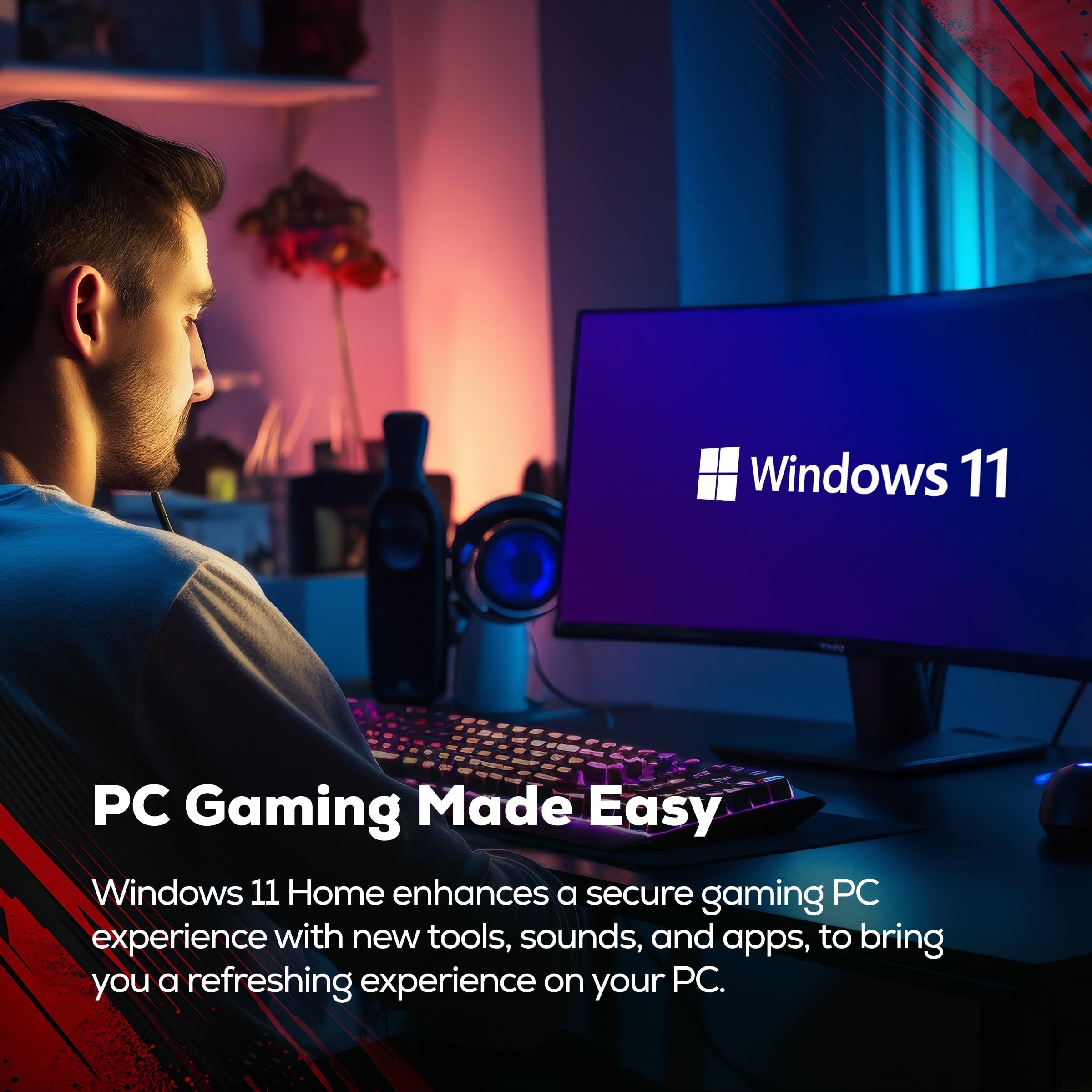 iBUYPOWER Element SE ESA5N3501 - Computer desktop AMD Ryzen 5 8400F, GPU NVIDIA GeForce RTX 3050 da 6 GB, RAM DDR5 da 16 GB, SSD NVMe da 1 TB, Windows 11 Home, tastiera e mouse per videogiochi