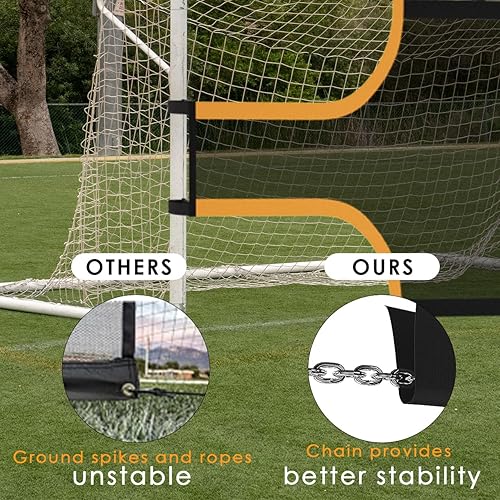 Miniatura 6 de MR Soccer Goal Target Sheet, Field Net, Professional Shooting Practice Aid