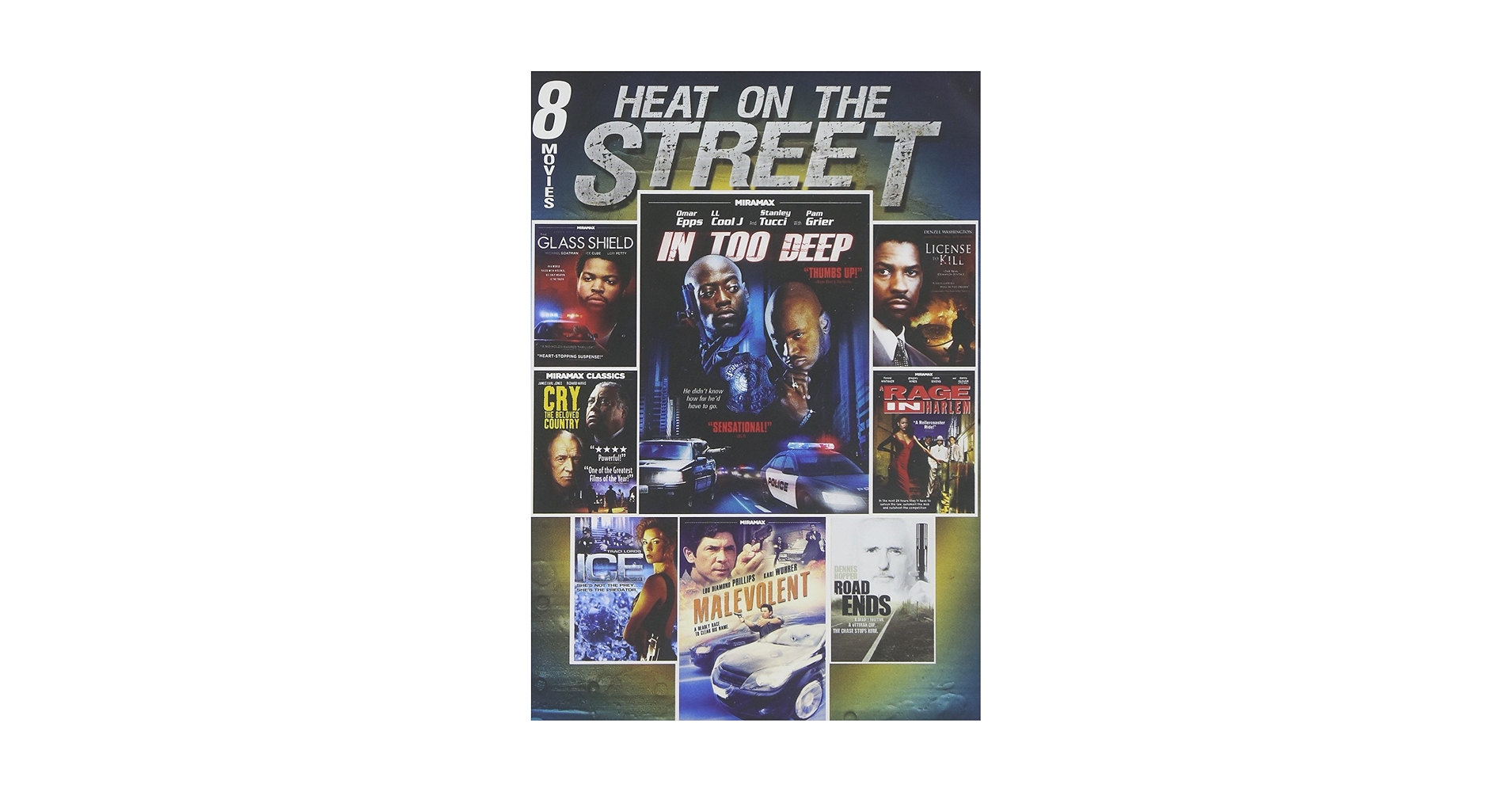 Amazon.com: 8-Film Heat On The Street: In too Deep/ The