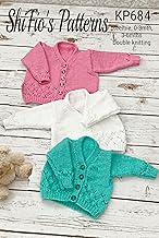 KP684 Baby Cardigan Knitting Pattern,Double Knitting Yarn, 3 Sizes, Preemie, 0-3mths, 3-6months, DK, KP684