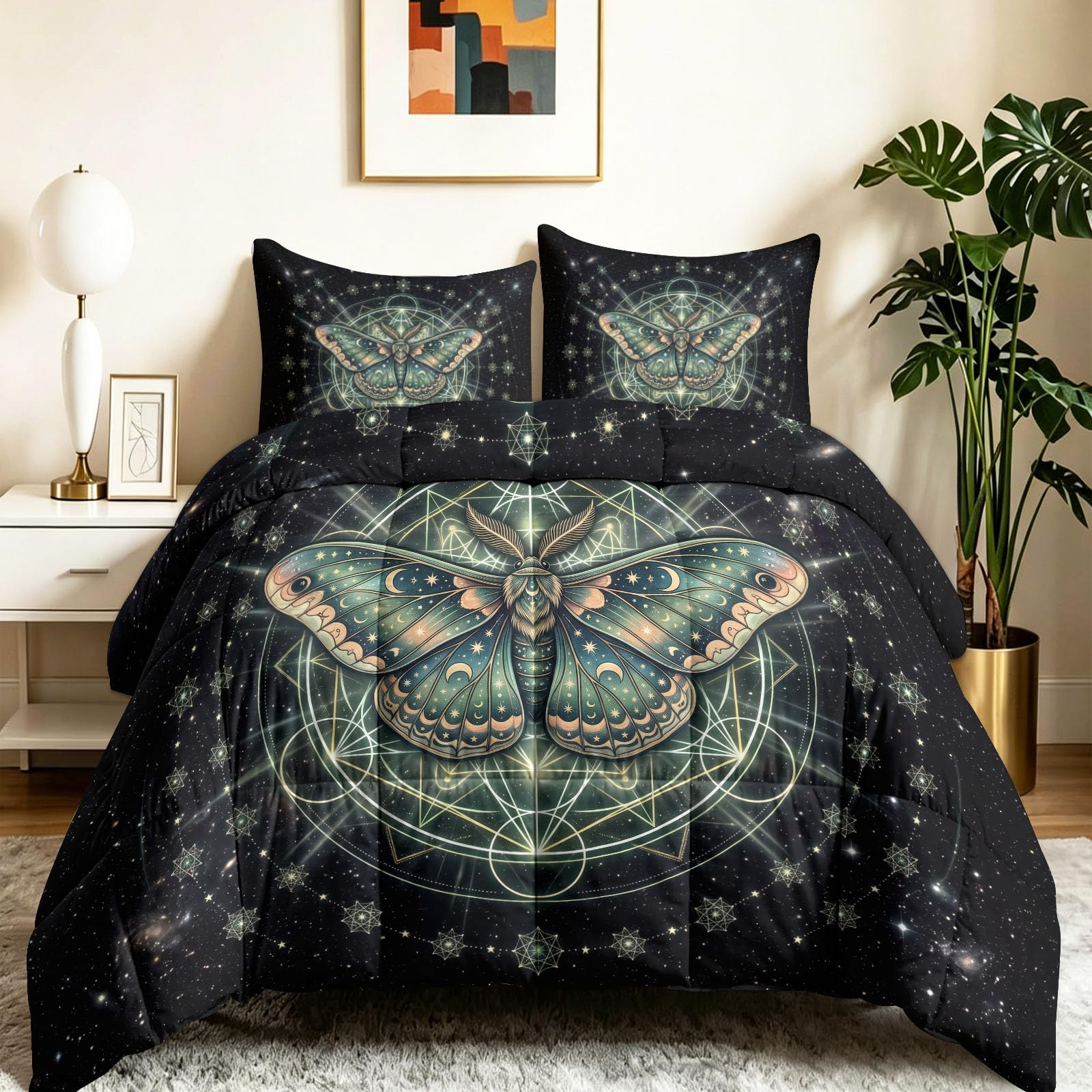 Poszewka na kołdrę motyl mandala, lekka kołdra 7,5 tog