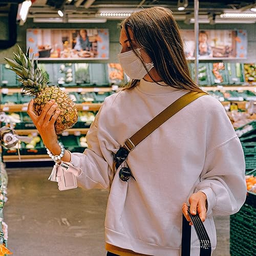 Miniatura 5 de Pulsera de pulsera para mujer, llavero con cuentas de silicona, llavero con borla