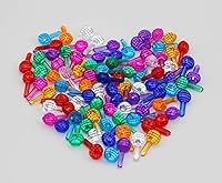 Vista 2 de Creative Hobbies® Plastic Lites for Ceramic Christmas Trees, Faceted Globe Light Ornaments, Multi Colors, 100 Piece Pack