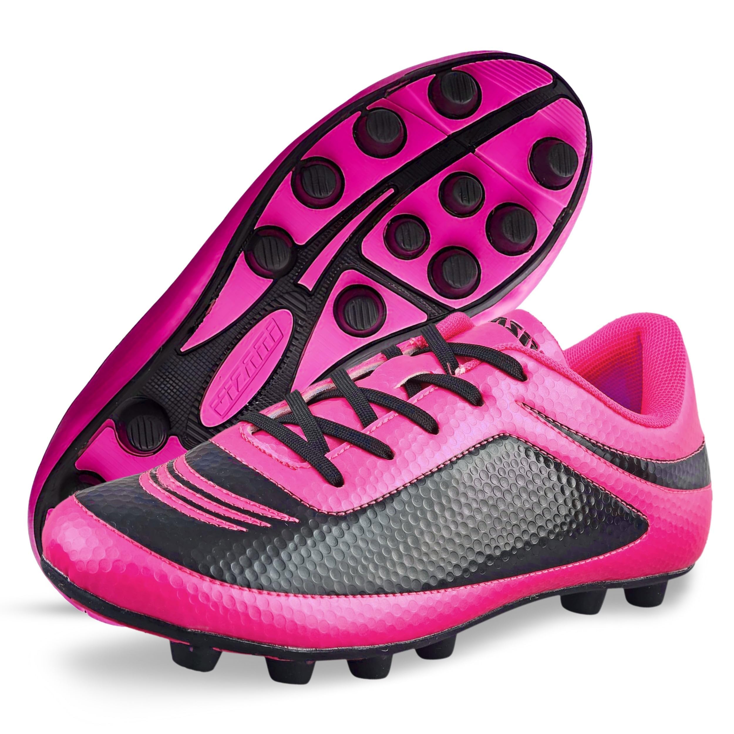 Infinity FG 93344-2 Soccer Cleat (Toddler) Pink/Black, 2 M US-image-40