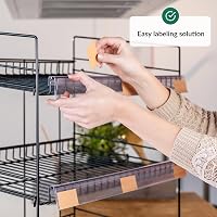 ODOXIA Fém Édességtartó Polc - Fekete Króm Snack Állvány Üzletekbe, Otthonba, Irodába - Többszintes Élelmiszer Szervező Pultokra 5