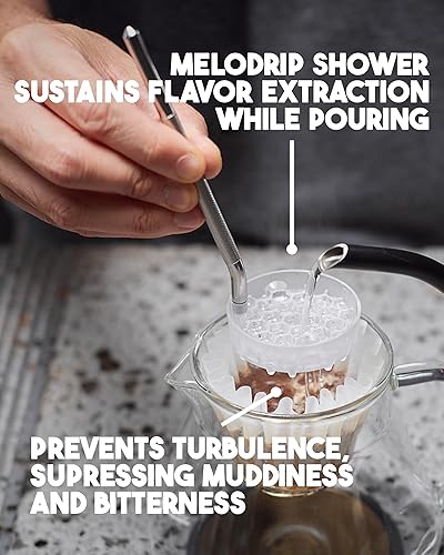 Miniatura 5 de MELODRIP - Herramienta para verter café para una preparación más limpia y dulce (transparente)